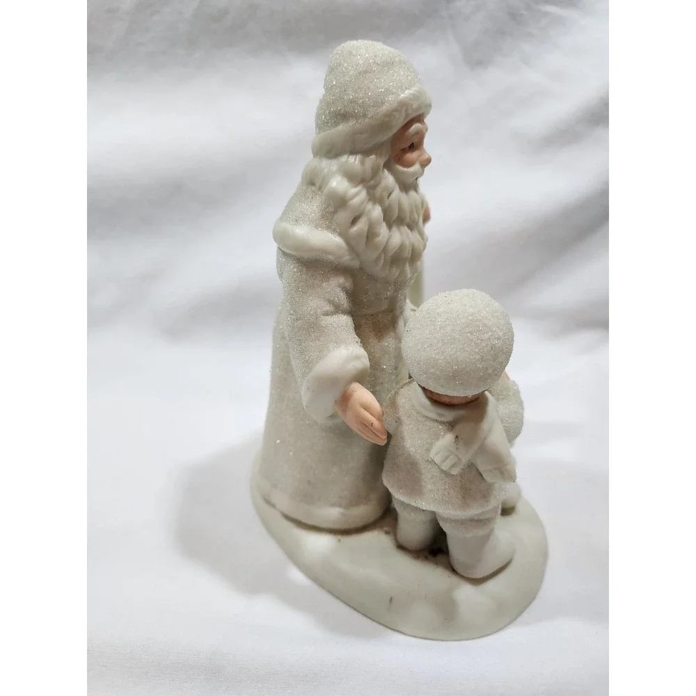 Father Christmas/Santa & Little Boy Puts Star On Tree~#8882~HOMCO~Made 1990-1999